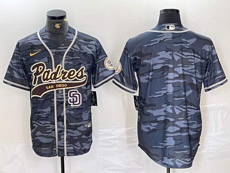 Men San Diego Padres Blank Camo Jointly 2024 Nike MLB Jersey style 2->san diego padres->MLB Jersey